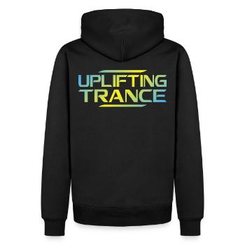 Aufmunternde Trance-Musik | Goa Psy Acid Festival - Männer Premium Bio Hoodie - Schwarz - Hinten - Nico (187cm)