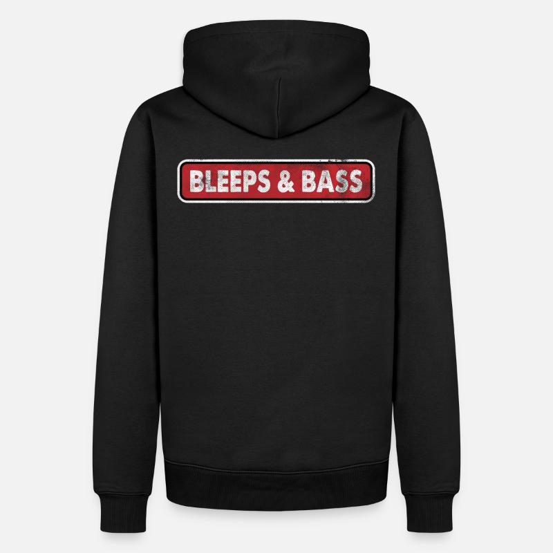 Bleeps et Basse Techno - Sweat à capuche Premium bio Homme - noir