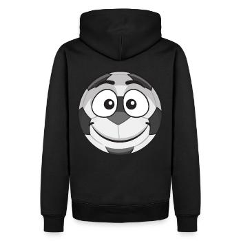 Football Faces - Men’s Premium Organic Hoodie - black - Back - Nico (187cm)