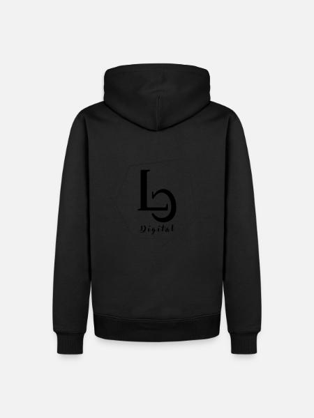 LC Digital N - Back - Men’s Premium Organic Hoodie - 