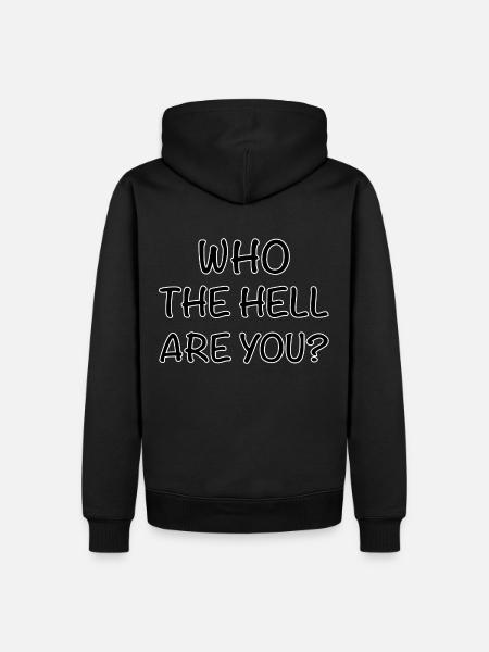 Who are you - Men’s Premium Organic Hoodie - black
