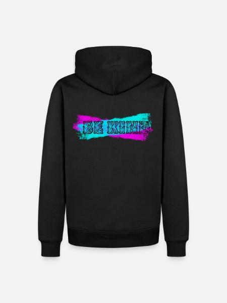 BE KIND - Männer Premium Bio Hoodie - Schwarz