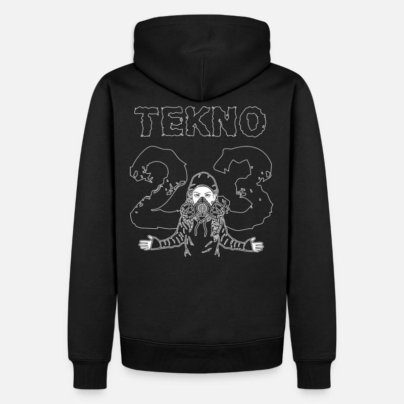 tekno 23 - Männer Premium Bio Hoodie - Schwarz