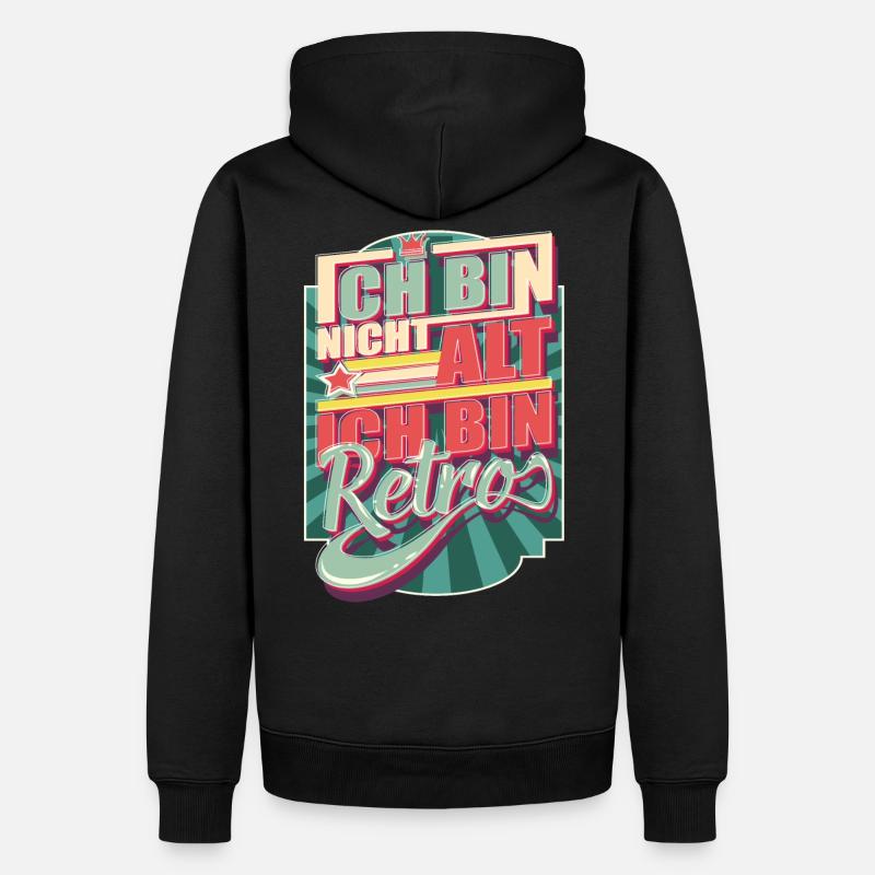 Rentner Lustiges Geschenk - Männer Premium Bio Hoodie - Schwarz