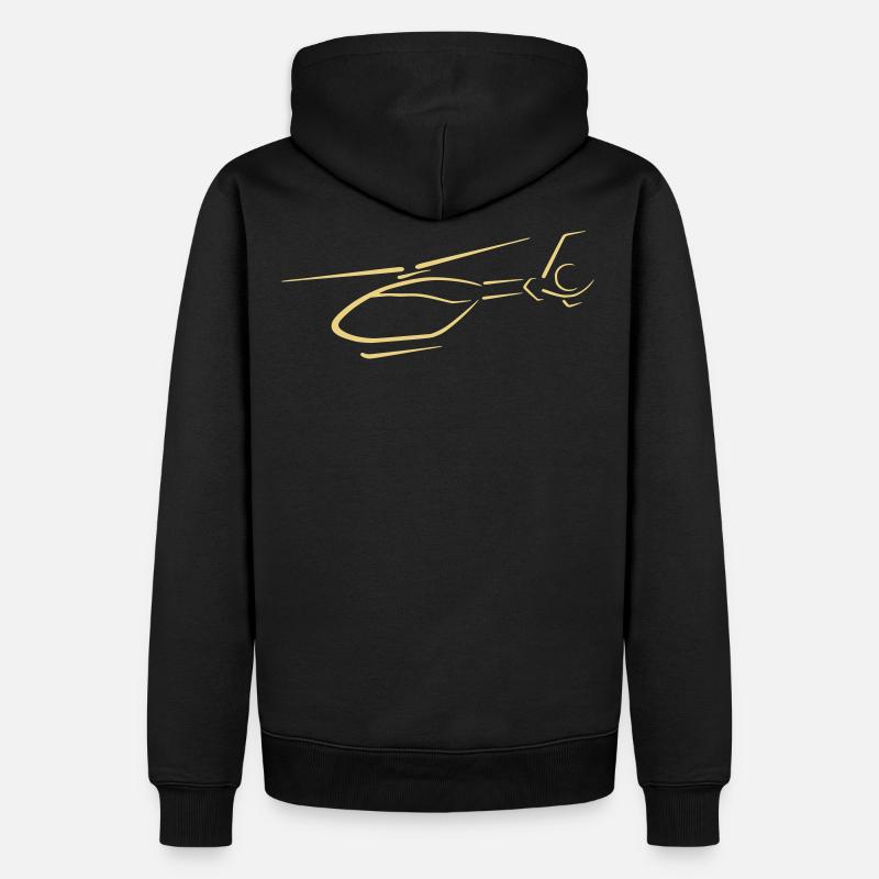 logo - Männer Premium Bio Hoodie - Schwarz