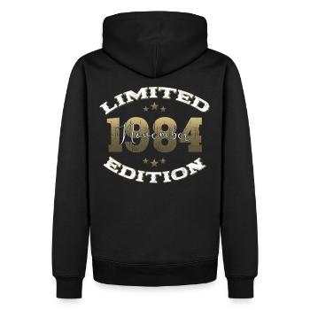 40e anniversaire Légende Novembre 1984 Volume 84 - Sweat à capuche Premium bio Homme - noir - Dos - Nico (187cm)