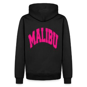 T-shirt rose MALIBU California Sport - Sweat à capuche Premium bio Homme - noir - Dos - Nico (187cm)