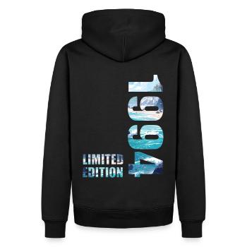 1994 Limited Edition T-Shirt Geburtstags Idee - Männer Premium Bio Hoodie - Schwarz - Hinten - Nico (187cm)