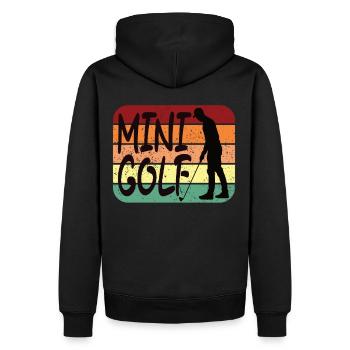 Golfeurs Golf Golf Golf Vintage Golf - Sweat à capuche Premium bio Homme - noir - Dos - Nico (187cm)