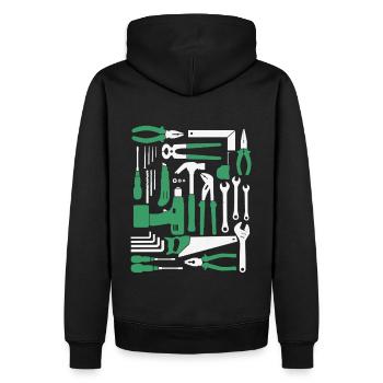 tournevis amateur bricoleur outil de bricolage - Sweat à capuche Premium bio Homme - noir - Dos - Nico (187cm)