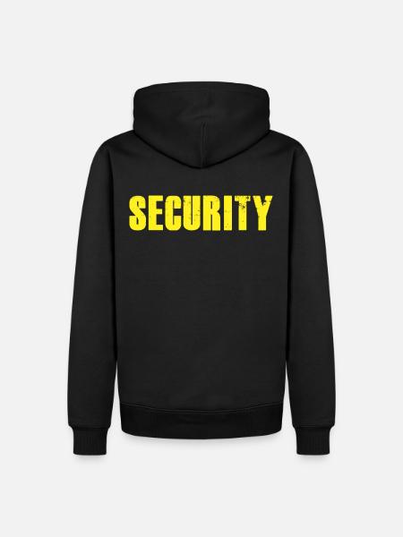 SECURITY T-Shirt - NEON Edition - Men’s Premium Organic Hoodie - black