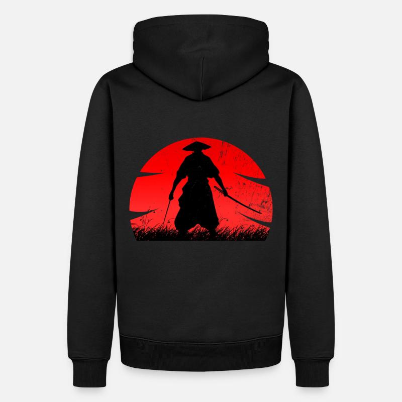 Samouraï Ronin - Sweat à capuche Premium bio Homme - noir