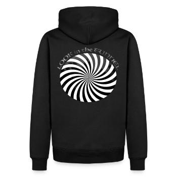 Hypnose Tunnel dreht sich BESTSELLER in illusion - Männer Premium Bio Hoodie - Schwarz - Hinten - Nico (187cm)