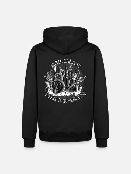 Release the Kraken! - Männer Premium Bio Hoodie - Schwarz