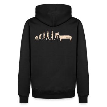 Conception du tournoi de billard Sport Evolution Snooker - Sweat à capuche Premium bio Homme - noir - Dos - Nico (187cm)