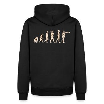 Evolution Boxing Boxing from monkey to boxer - Men’s Premium Organic Hoodie - black - Back - Nico (187cm)