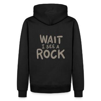 géologie - Sweat à capuche Premium bio Homme - noir - Dos - Nico (187cm)