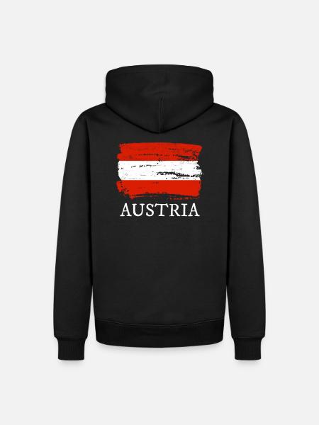 Austria - Men’s Premium Organic Hoodie - black