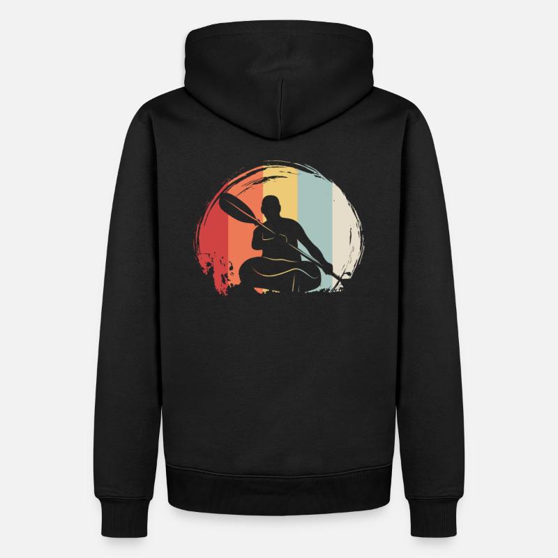 Kayak kayak kayak - Sweat à capuche Premium bio Homme - noir