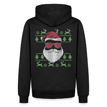 Noël Ugly Christmas - Sweat à capuche Premium bio Homme - noir - Dos - Nico (187cm)