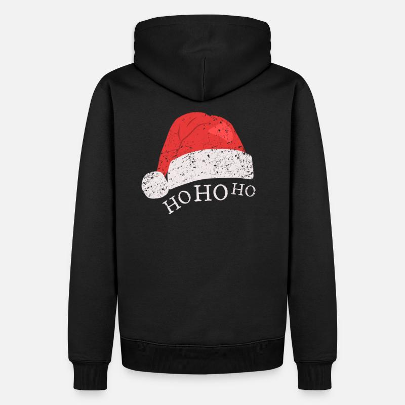 Noël Ho Ho Ho - Sweat à capuche Premium bio Homme - noir
