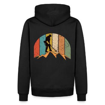 Détecteur de métaux vintage Accessoires - Sweat à capuche Premium bio Homme - noir - Dos - Nico (187cm)