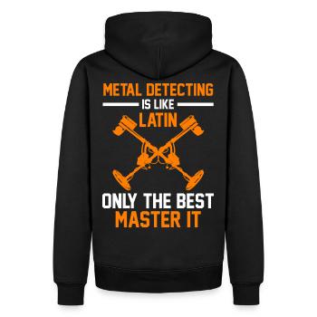 Metalldetektion Team Geschenk - Männer Premium Bio Hoodie - Schwarz - Hinten - Nico (187cm)