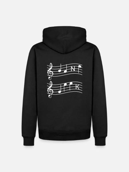 Music Musical Notes - Men’s Premium Organic Hoodie - black