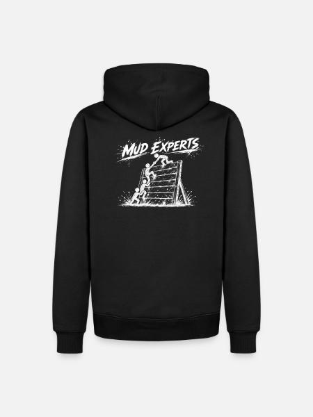 Mud Masters / Experts - Hinderniswand - Männer Premium Bio Hoodie - Schwarz