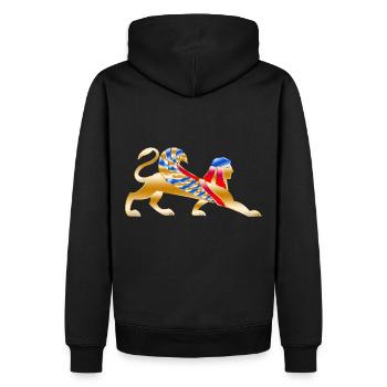 Ägyptische Götter alt - Männer Premium Bio Hoodie - Schwarz - Hinten - Nico (187cm)