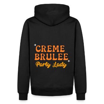 Creme Brulee Party Lady Retro Style Fasching - Männer Premium Bio Hoodie - Schwarz - Hinten - Nico (187cm)