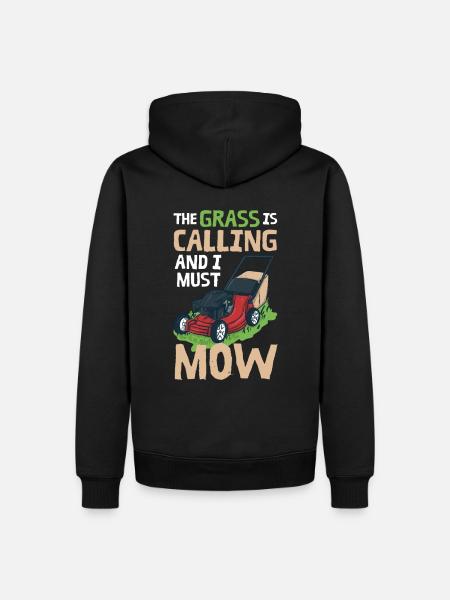 Lawn Mower Lawn Care - Men’s Premium Organic Hoodie - black