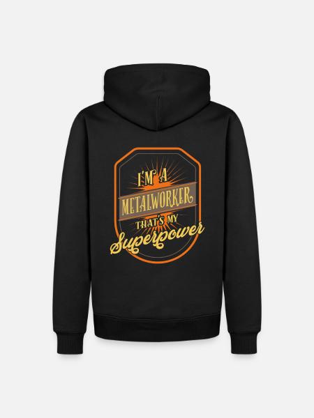 Metalworker Metalworking - Men’s Premium Organic Hoodie - black