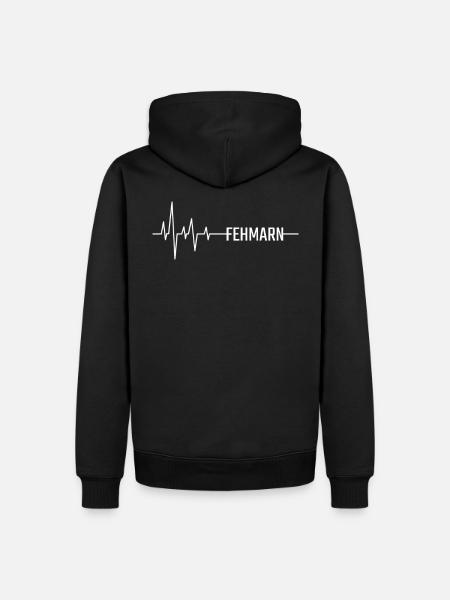 Fehmarn Insel - Männer Premium Bio Hoodie - Schwarz