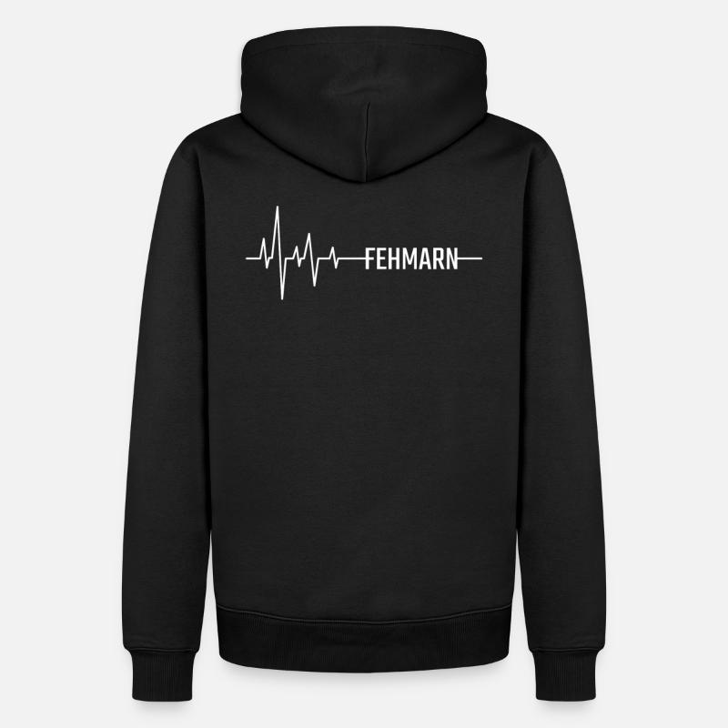 Fehmarn Insel - Männer Premium Bio Hoodie - Schwarz