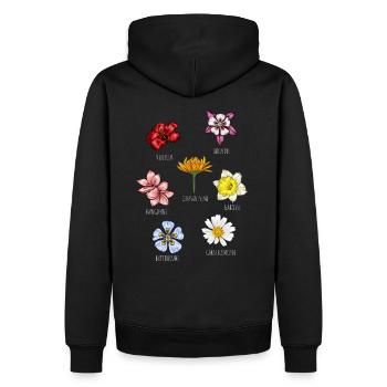 Espèces de fleurs Fleurs - Sweat à capuche Premium bio Homme - noir - Dos - Nico (187cm)