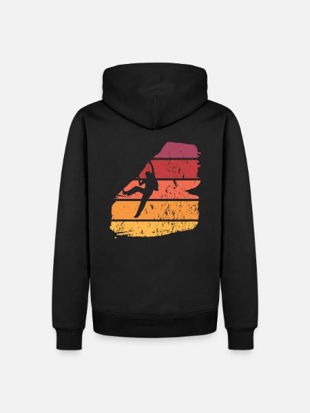 Klettern Freiklettern - Männer Premium Bio Hoodie - Schwarz
