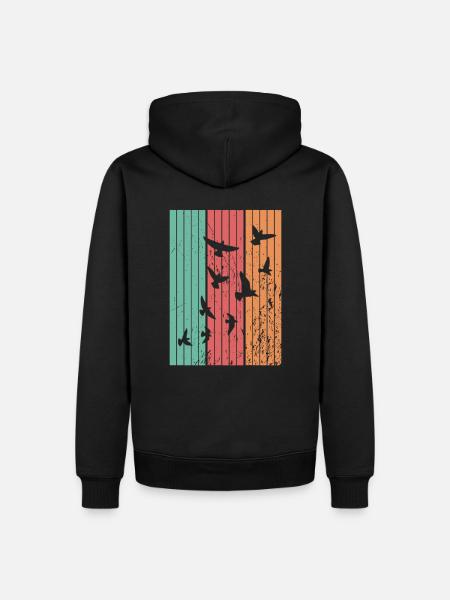 Birds Migratory Birds - Men’s Premium Organic Hoodie - black