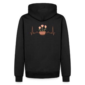 Pot de fleurs de jardin Conteneur - Sweat à capuche Premium bio Homme - noir - Dos - Nico (187cm)