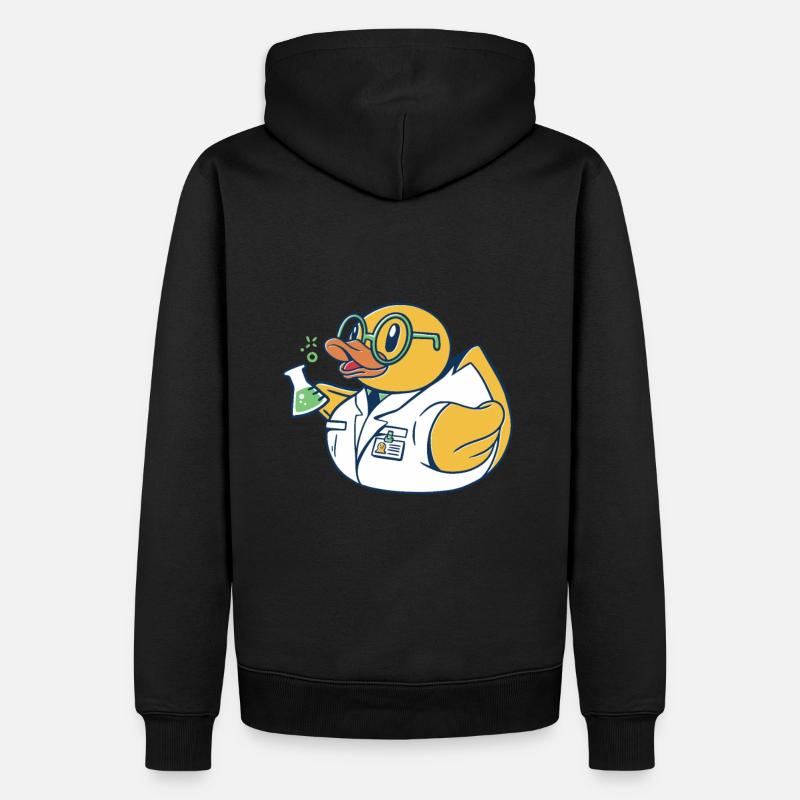 Scientifiques du canard baignant - Sweat à capuche Premium bio Homme - noir