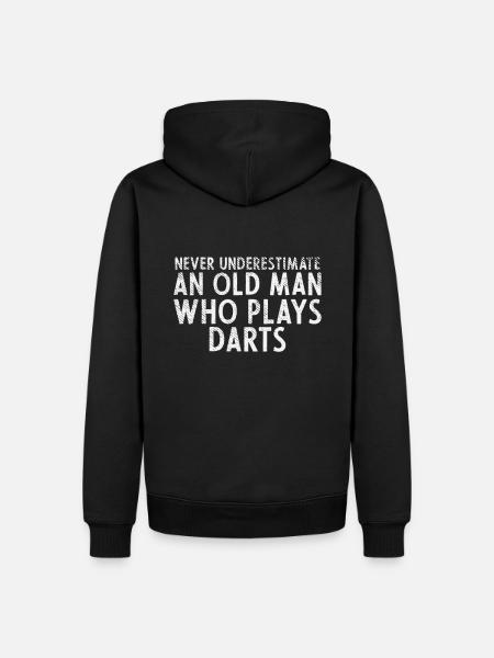 Darts Dart Player Sayings - Men’s Premium Organic Hoodie - black