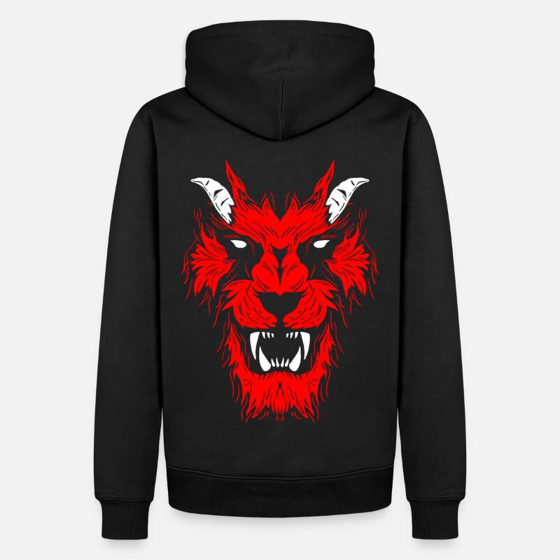 Monstre - Sweat à capuche Premium bio Homme - noir