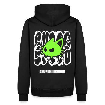 Super Speed - Männer Premium Bio Hoodie - Schwarz - Hinten - Nico (187cm)
