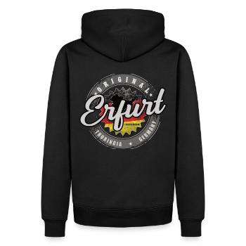 Allemagne d’origine Thuringe Erfurt Forêt de Thuringe - Sweat à capuche Premium bio Homme - noir - Dos - Nico (187cm)