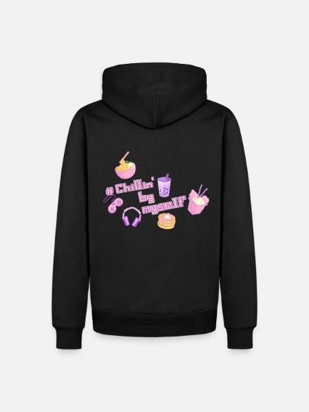 Chillin par moi-même - Sweat à capuche Premium bio Homme - noir