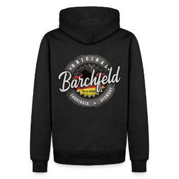 Original Germany Thüringen Barchfeld - Männer Premium Bio Hoodie - Schwarz - Hinten - Nico (187cm)