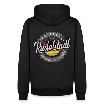 Original Germany Thüringen Rudolstadt - Männer Premium Bio Hoodie - Schwarz - Hinten - Nico (187cm)