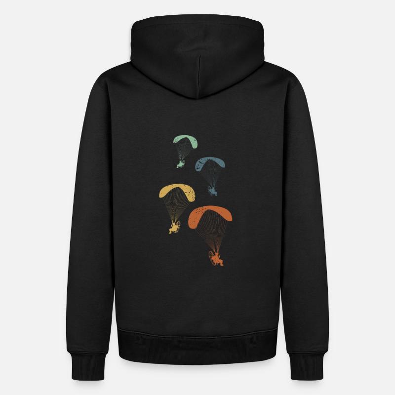 Paramoteur Pilote Paramoteur - Sweat à capuche Premium bio Homme - noir