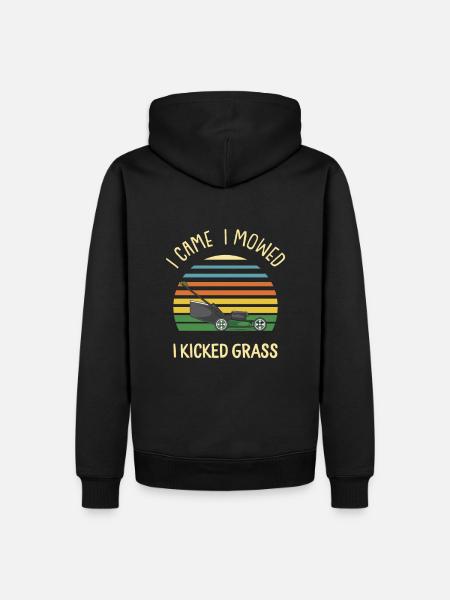 Lawn mowing lawn care - Men’s Premium Organic Hoodie - black