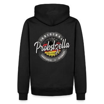 Original Germany Thüringen Probstzella - Männer Premium Bio Hoodie - Schwarz - Hinten - Nico (187cm)